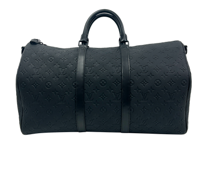 Keepall 50 Bandouliere, 2.600&euro;, Bolso, Negro, Animal - Piel, Vista frontal